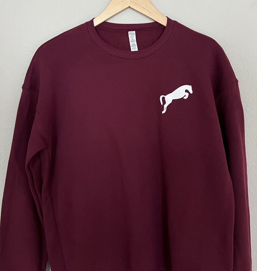 Scope Icon crew sweatshirt, maroon