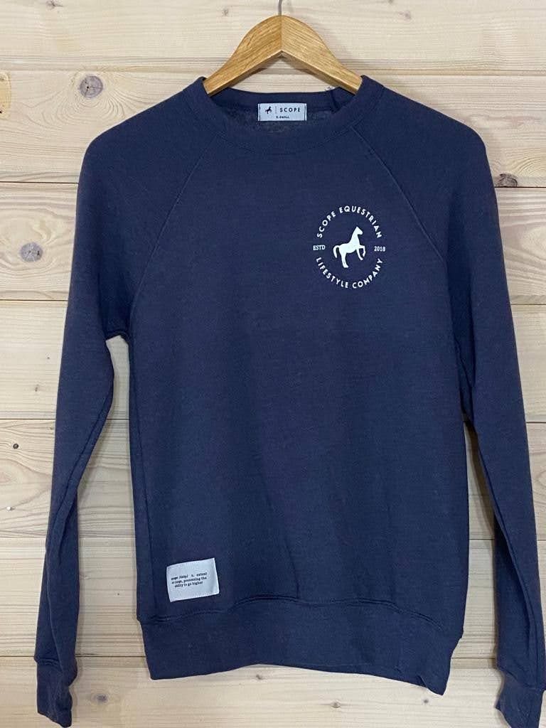 Circle Icon Sweatshirt, Heather Navy